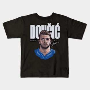 luka doncic game face Kids T-Shirt